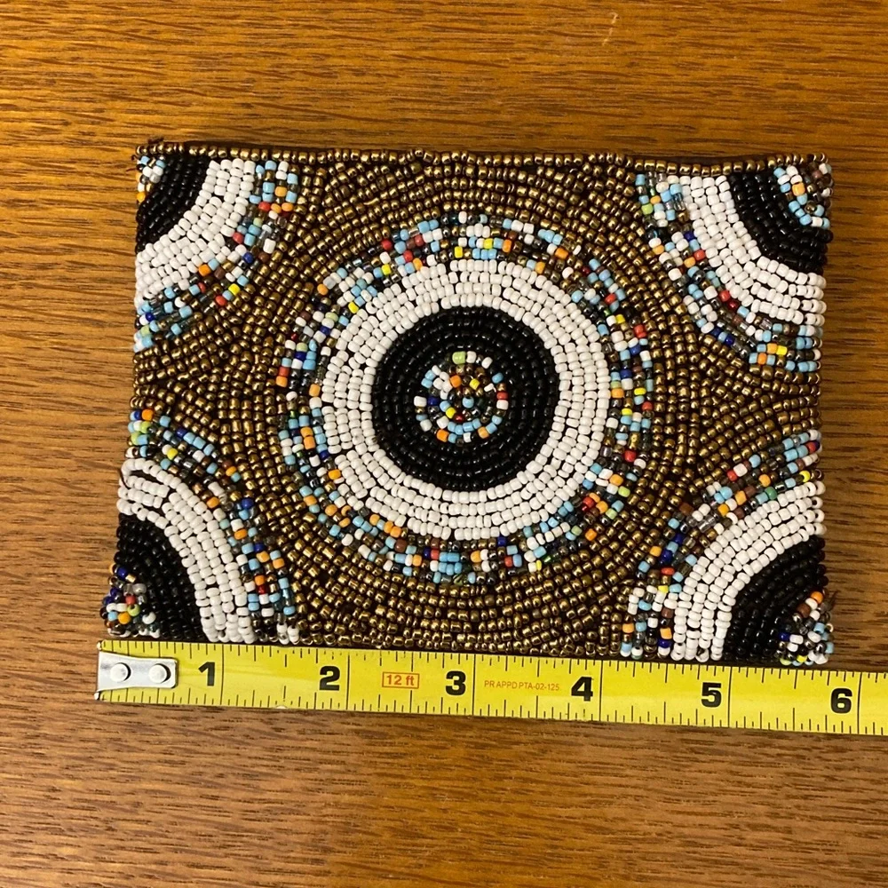 Beaded Coin Purse/Wallet Beautiful Circular Patterns
Great For Gifting - Picture 2 of 5